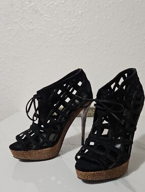 Burberry Prorsum Runway Durfield Caged Ankle Booties